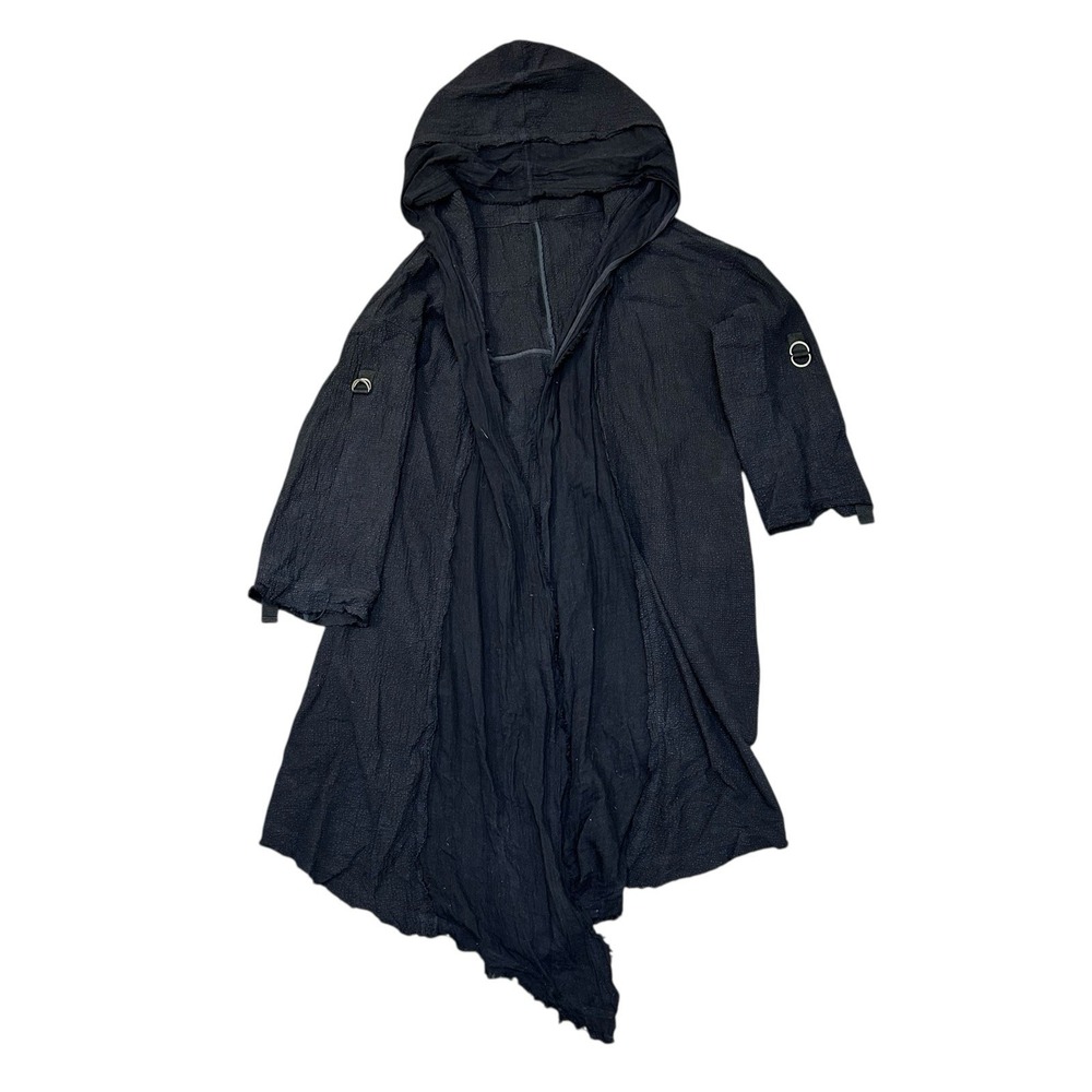 Punk Rave Long Gothic Aristocrat Steampunk Nobleman Cloak Linen Blend‎ Hooded